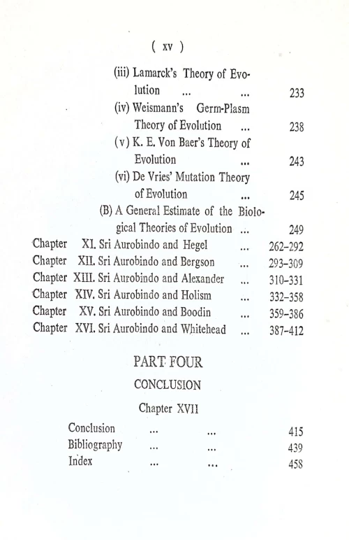 Sri Aurobindo and Theories of Evolution